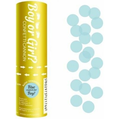 GoDan Vystřelovací konfety 15cm Nebesky modré – Hledejceny.cz