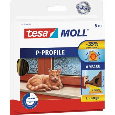 TESA Těsnění "P", 9 x 5,5 mm x 6 m – Hledejceny.cz