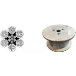 Lano ocelové 6x36WS-IWRC, 10mm, Zn, cívka 500m – Hledejceny.cz