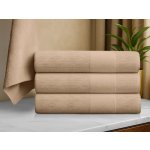 Textilomanie Osuška CARRARA 70 x 140 cm světle hnědá – Zboží Dáma