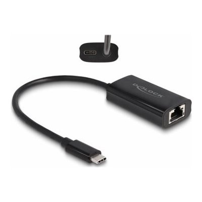 Delock - Síťový adaptér - Thunderbolt 3 - Gigabit Ethernet x 1 - černá – Zboží Živě