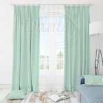 Látka Blackout UNI 161 azurová na závěsy, polštářky - 250 x 145 cm – Zboží Mobilmania