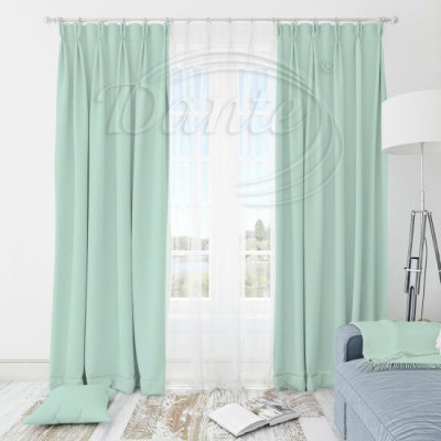 Látka Blackout UNI 161 azurová na závěsy, polštářky - 250 x 145 cm – Zboží Mobilmania