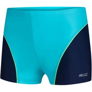 Aqua Speed plavecké šortky Leo Blue/Navy Blue Pattern