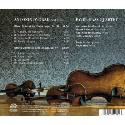 Pavel Haas Quartet Giltburg B - Dvořák - Kvintety CD – Zbozi.Blesk.cz