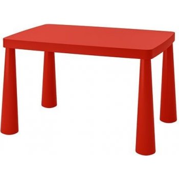 Ikea MAMMUT plastový stůl 77 x 55 x 48 cm červená