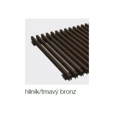 Korado Koraflex PM 14 x 260 cm THIN hliník bronz tmavý – Hledejceny.cz
