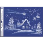 Anděl Přerov Okenní fólie česká zimní zasněžená krajina s glitry 35 x 50 cm – Hledejceny.cz