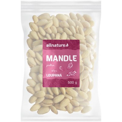 Allnature Mandle jádra loupané 500 g – Zbozi.Blesk.cz