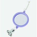 Flamingo hračka zrcátko kulaté+zvonek 6 cm – Zboží Dáma