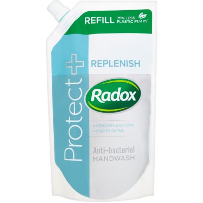 Radox Protect + Replenish Anti-bacterial tekuté mýdlo náhradní náplň 500 ml