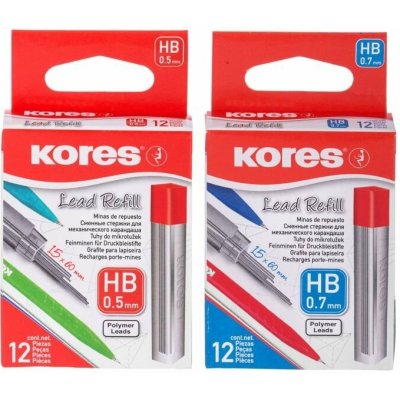 Kores Tuhy do mikrotužky HB 0,5 mm 12 ks – Zbozi.Blesk.cz