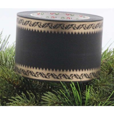 Smuteční stuha 8/50 - černá - ST0627 – Sleviste.cz