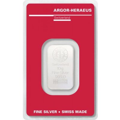 Argor-Heraeus stříbrný slitek SA 10 g – Hledejceny.cz