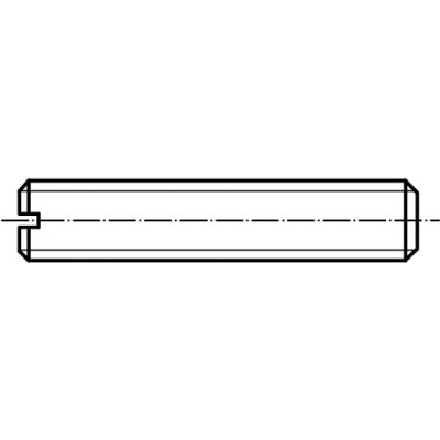 PROFISTYL DIN 551 šroub stavěcí s průběžnou drážkou a plochým koncem pozink Varianta: DIN 551 šroub stavitelný pl.kon ZB M04x020 – Zbozi.Blesk.cz