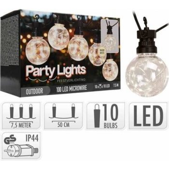 Světelný řetěz LED PARTY 10 žárovek 100LED ProGarden KO-AXC100020