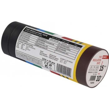Emos F615992 Elektroizolační páska PVC 15 mm x 10 m barevný mix 10 ks