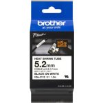 Brother HSE-211E, bužírka bílá / černá 5,2 mm – Zboží Dáma