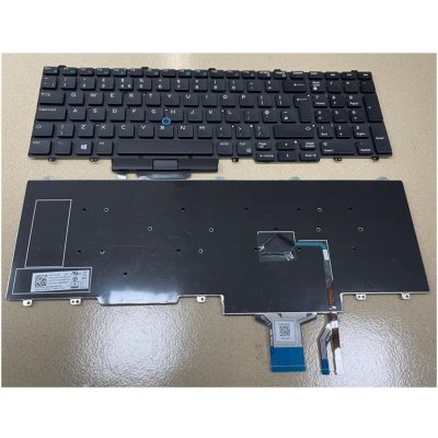 DeTech Klávesnice pro notebooky Dell Latitude E5550 Precision 3510, OEM - UK – Hledejceny.cz