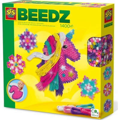 SES SES Zažehlovací korálky růžový jednorožec 1400 ks – Zboží Dáma