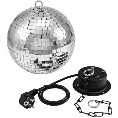 Eurolite Zrcadlová koule 20cm SET včetně motorku – Zboží Dáma