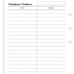 Filofax adresář - jméno, telefon náplň osobních diářů – Zboží Živě