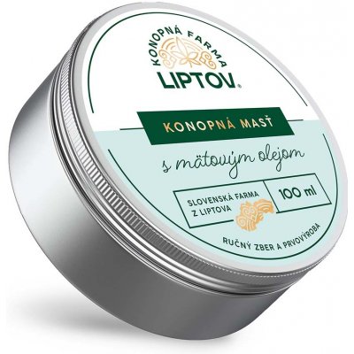 Konopná farma Liptov konopná mast Premium Máta 100 ml – Zbozi.Blesk.cz