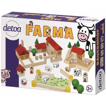 Detoa Dřevěná stavebnice Farma