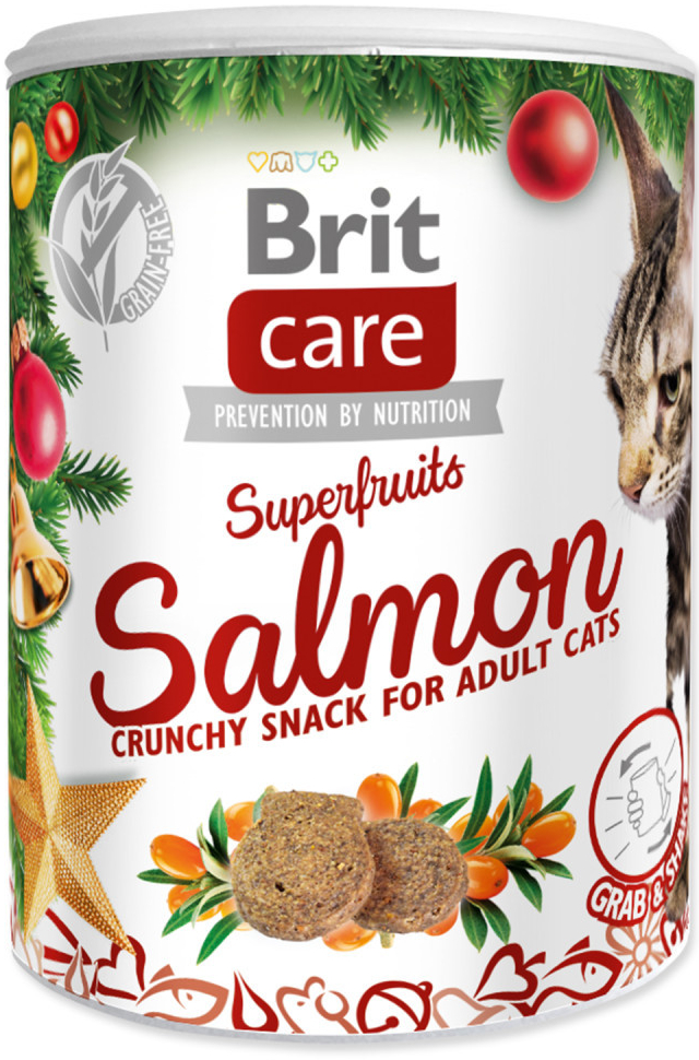 Brit Care Cat Snack Christmas Superfruits pamlsek 100 g