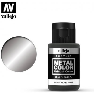 Vallejo Barva Metal Color 77712 Steel 32ml – Zboží Mobilmania