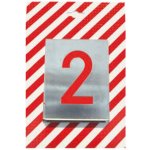 Šablony hůlkové čísla - sada 10 čísel pozink plech 0,2 mm 200 mm (c) – Zboží Dáma
