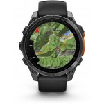 Garmin Fenix 8 AMOLED 47mm Sapphire Carbon Gray Titanium/Black 010-02904-21 – Zboží Mobilmania