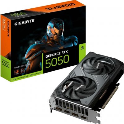 Gigabyte GeForce RTX 5050 WINDFORCE OC 8GB GDDR6 GV-N5050WF2OC-8GD – Zboží Živě