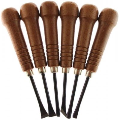 TOHOSHA Sada řezbářských japonských dlát z kalené oceli 6ks 408/52B6 – Zboží Mobilmania