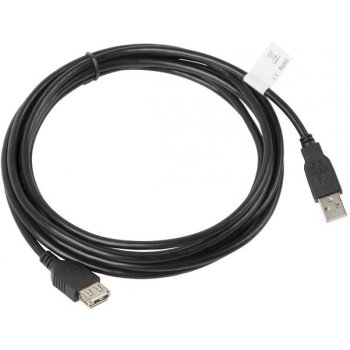 Lanberg CA-USBE-10CC-0030-BK USB, USB 2.0 USB A, 3m, černý