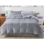 Xpose povlečení mikroplyš JORGA světle šedé 200x240 70x90 – Zboží Mobilmania