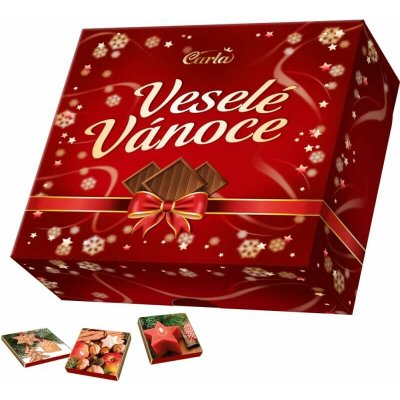 Carla Veselé Vánoce vánoční mléčné čokoládky 1 kg – Zboží Dáma