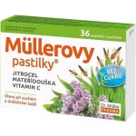Dr. Müller Müllerovy pastilky s jitrocelem mateřídouškou bez cukru 36 pastilek – Hledejceny.cz