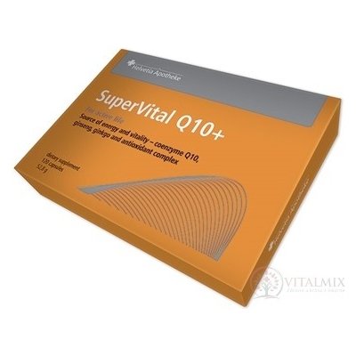 Helvetia Apotheke SuperVital Koenzym Q10+ ženšeň, ginkgo a antioxidant komplex 120 kapslí – Hledejceny.cz