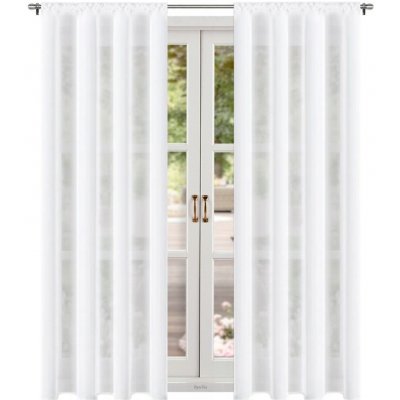 BytoTex Voálová záclona s řasící páskou Nani 2x145x250 cm, cena za 2 ks – Hledejceny.cz