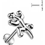 Šperky4U Piercing do brady labreta Titan TIT1517-1206 – Zboží Dáma