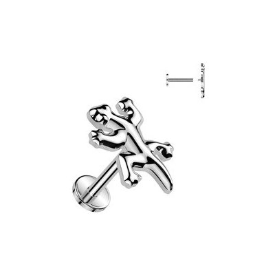 Šperky4U Piercing do brady labreta Titan TIT1517-1206 – Zboží Dáma