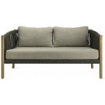 Vincent Sheppard Lento 160x83x78 cm rám teak výplet lanko anthracite bez sedáků – Hledejceny.cz