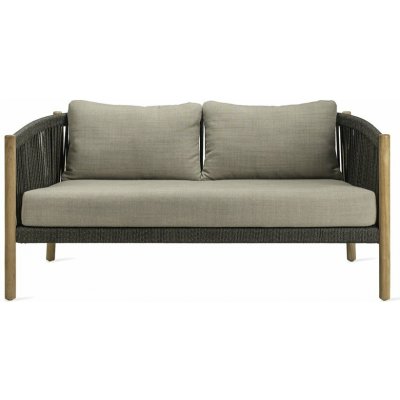 Vincent Sheppard Lento 160x83x78 cm rám teak výplet lanko anthracite bez sedáků – Hledejceny.cz