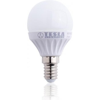 TESLA MG140330-1 LED žárovka mini BULB E14 3W 230V 250lm 180° 25.000 hod  3000K Teplá bílá od 55 Kč - Heureka.cz