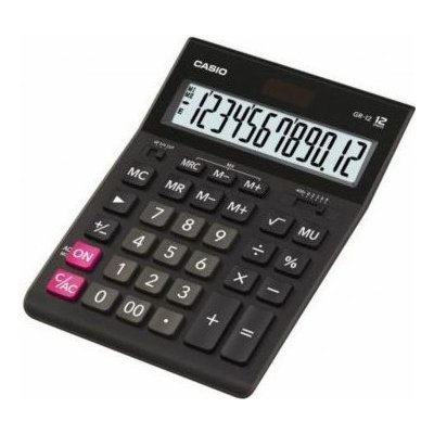 CASIO GR-12 OFFICE CALCULATOR BLACK 12-DIGIT DISPLAY – Hledejceny.cz