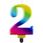 Godan Dortisimo svíčka duhová číslo 2 – Zboží Dáma