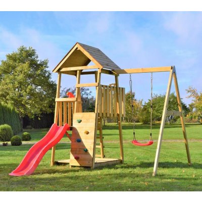 Wendi Toys Dřevěná hrací věž Panda – Zboží Mobilmania