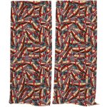 IMPAR Závěsy 810 červená pattern (Rozměr : 140x250, Materiál: Interlock) – Hledejceny.cz