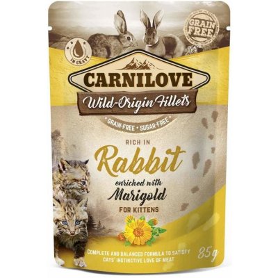Carnilove Cat Pouch Rich in Rabbit Enriched with Marigold 12 x 85 g
